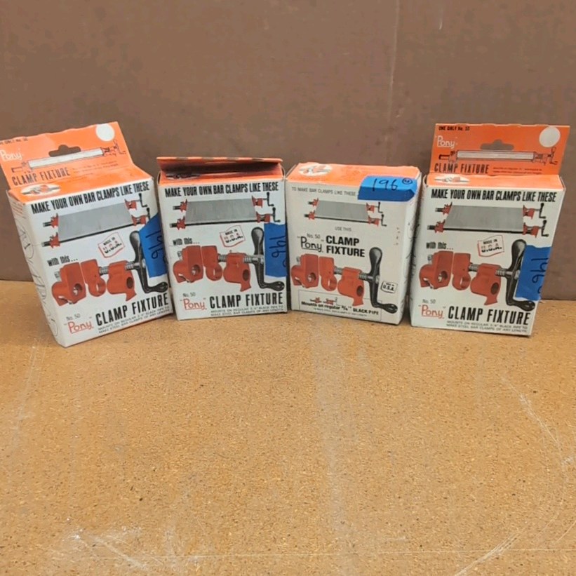(4) PONY clamp fixtures