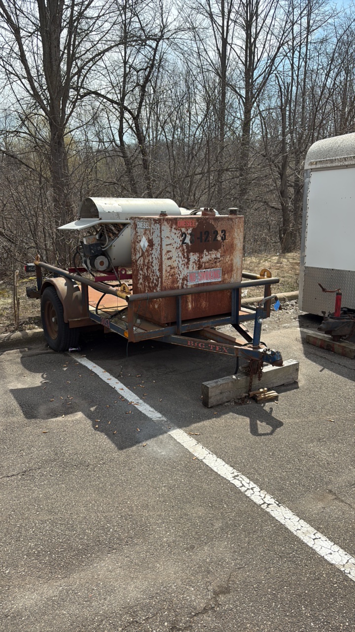1998 Big Tex trailer 8 x 68 Beckett Oil burner heater