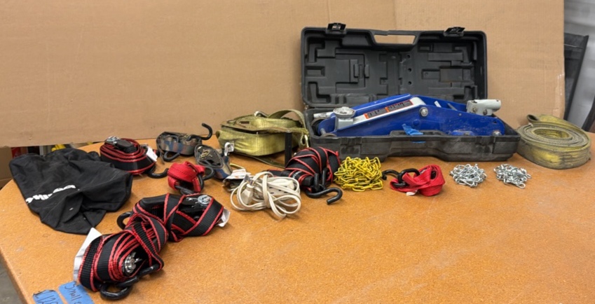 DURALAST 2 12 ton floor jack tie-down straps