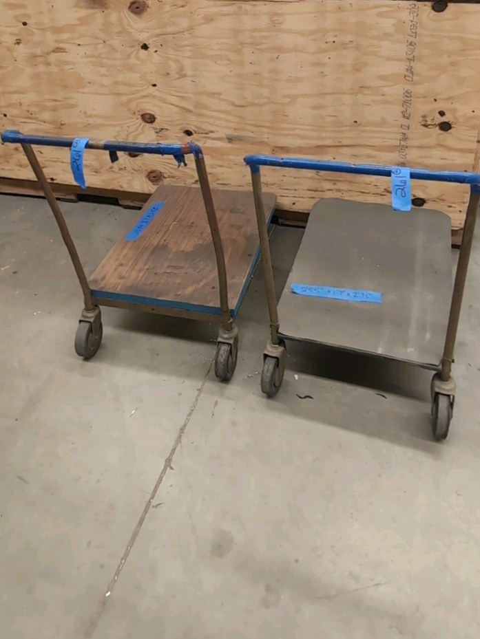 (2) PLATFORM Carts Trucks