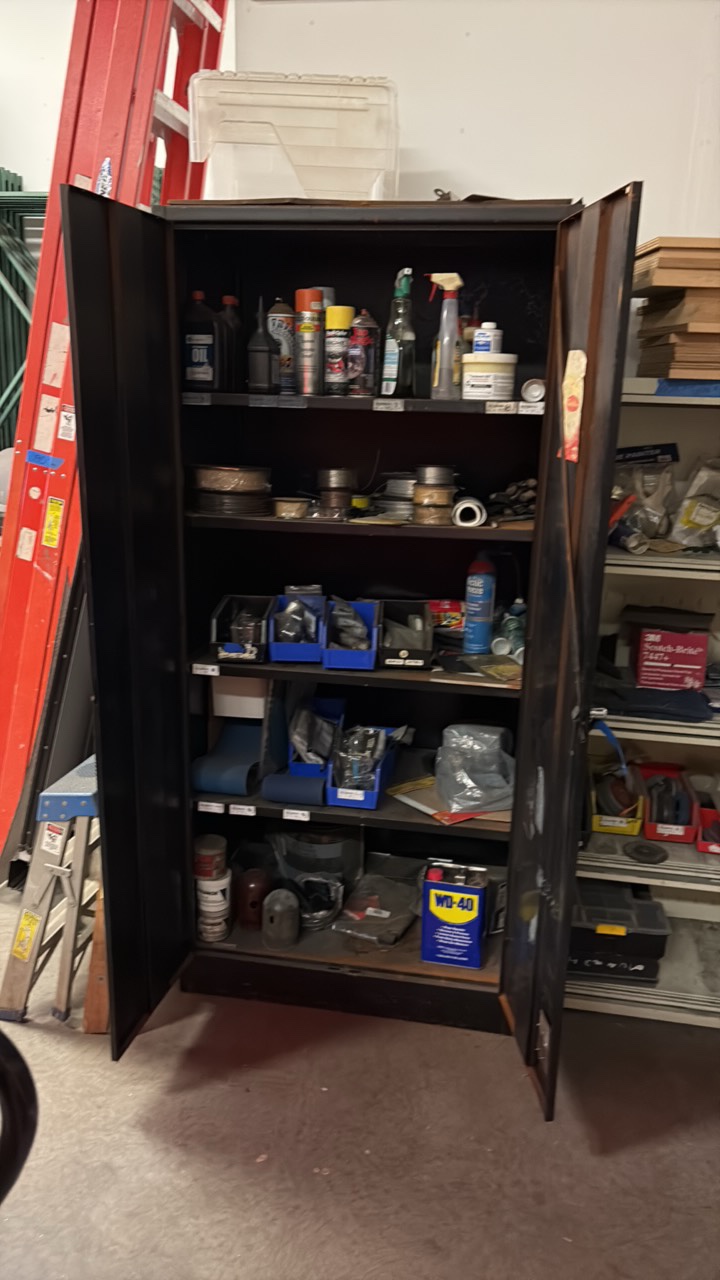 2-door Cabinet and contents