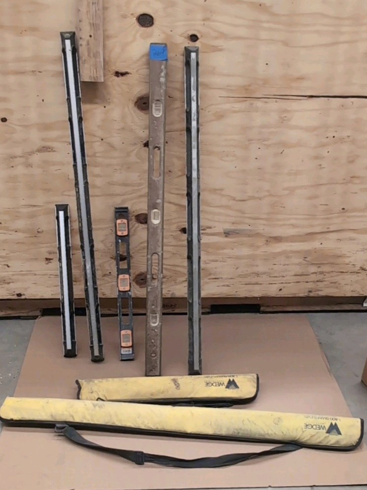 (2) WEDGE Pro SmartLevels Digital with case (3) levels (no brand names)