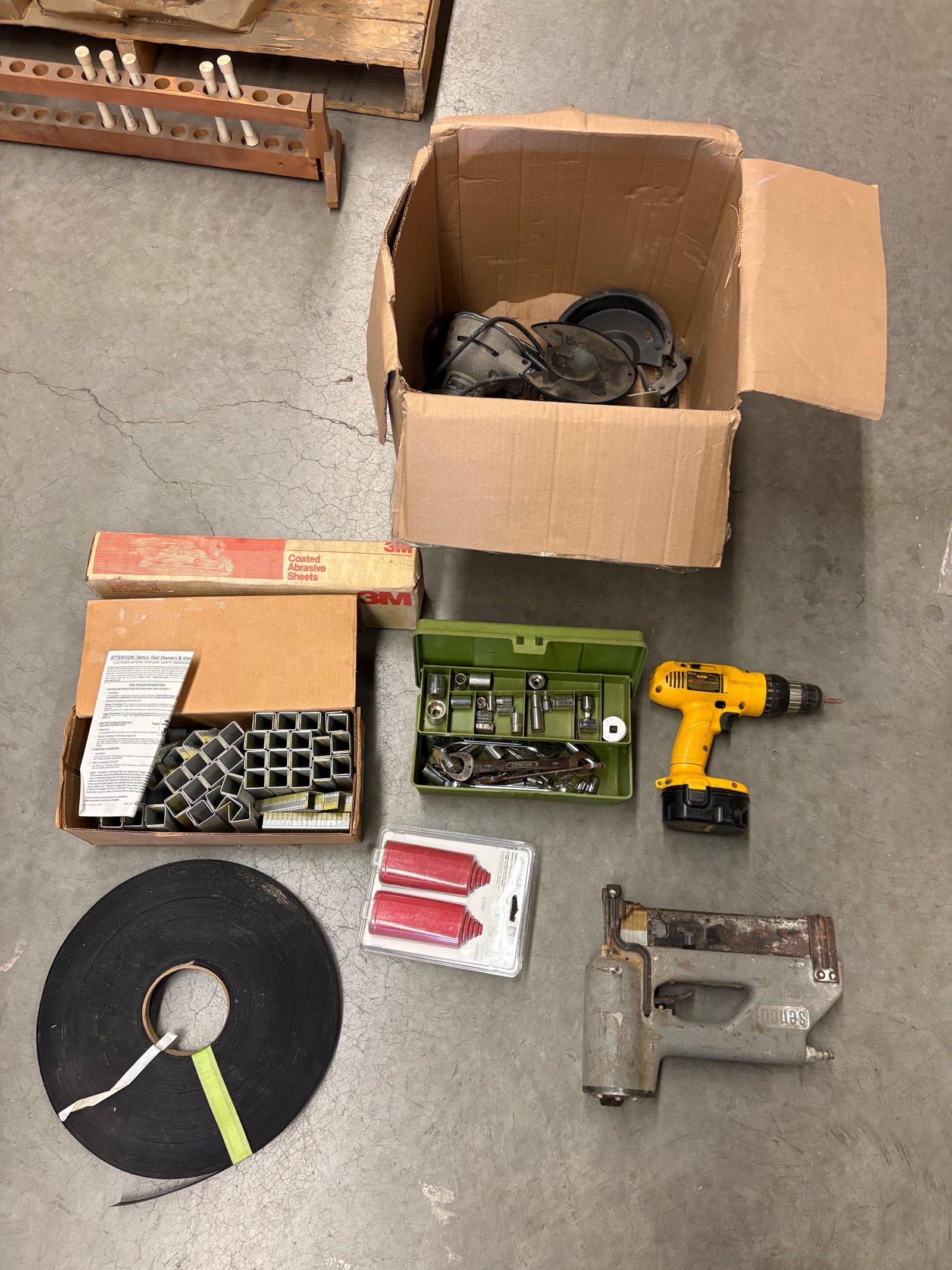 Tools and sanding equipment