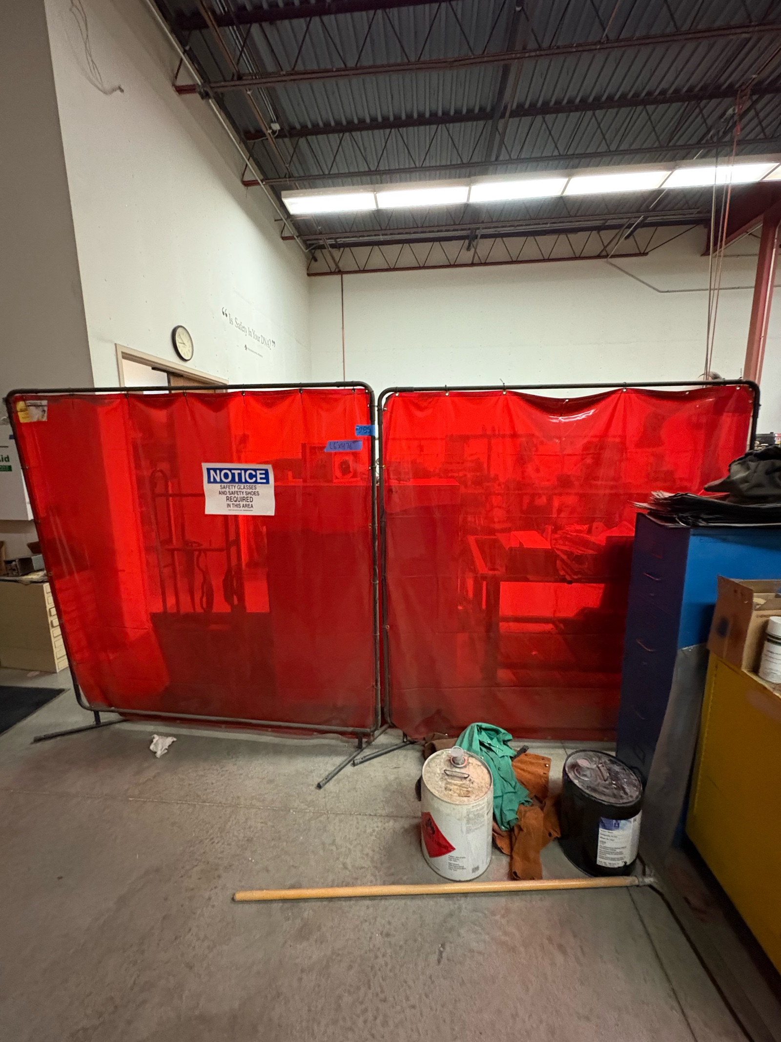 (2) Tillman 6 X 8 Orange Vinyl Welding Screens