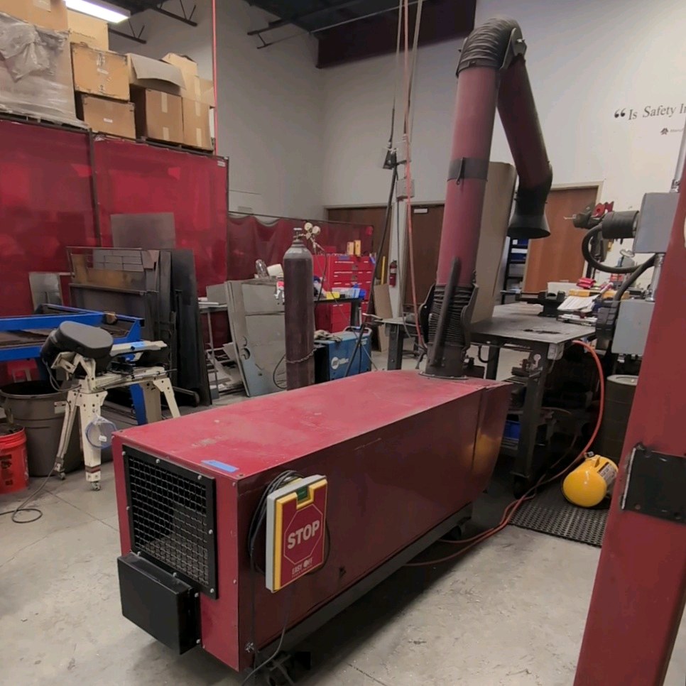 MICROAir Clean Air System, extracts weld fumes