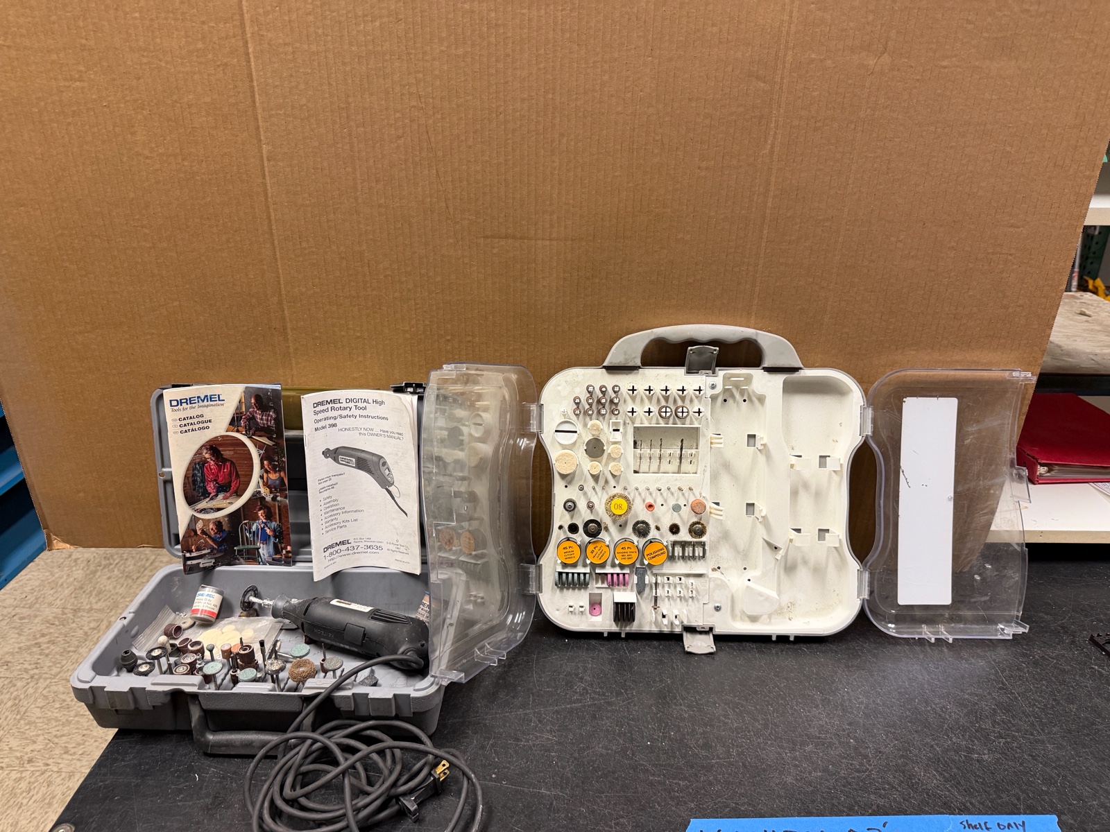 Digital Dremel Model 398 with Chicago Rotary tool set