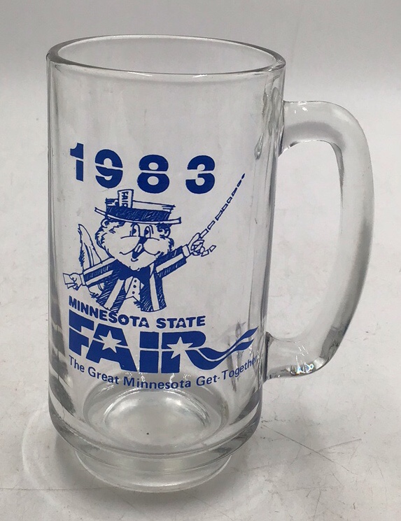 lot 126 image: 1983 Minnesota State Fair Souvenir Mug  Sparky Mascot