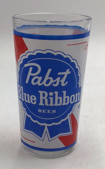 lot 127 image: Vintage Pabst Blue Ribbon Beer Glass