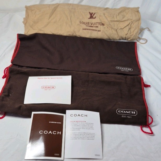 lot 168 image: 3 Desinger Dust Bags and Authenticity Cards