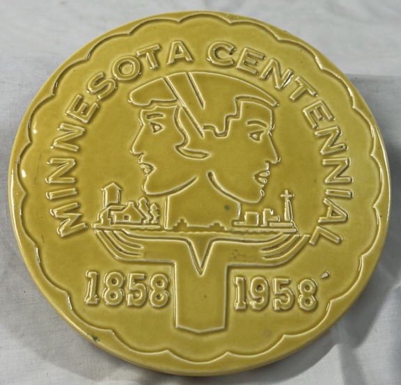 lot 263 image: Vintage Red Wing Minnesota Centennial Trivet