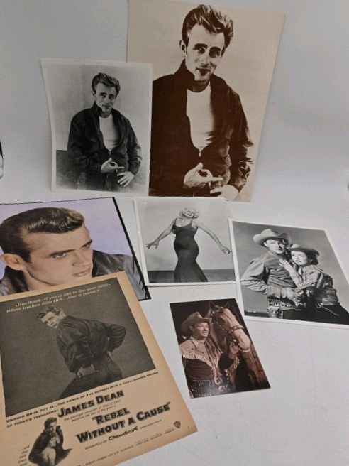 lot 27 image: Vintage James Dean Promotional Photographs and Movie Still Prints