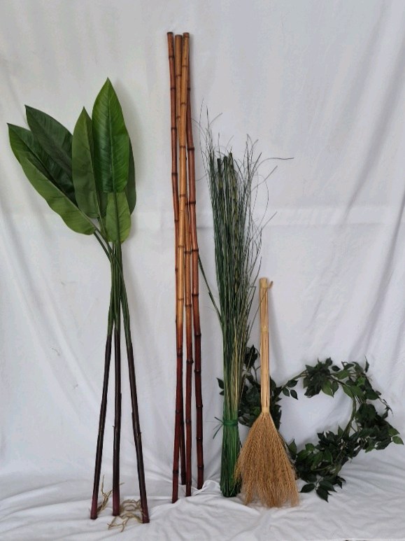 lot 280 image: Bamboo Poles and Broom Assortment