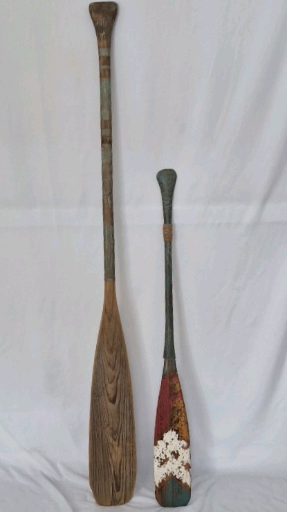 lot 281 image: Vintage Canoe Paddles