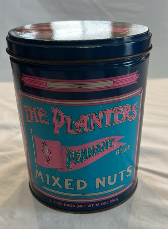lot 291 image: Vintage Planters Pennant Mixed Nuts Tin