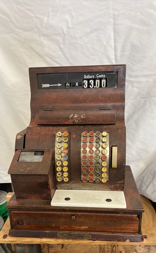 lot 293 image: Vintage A. Noart Cash Register