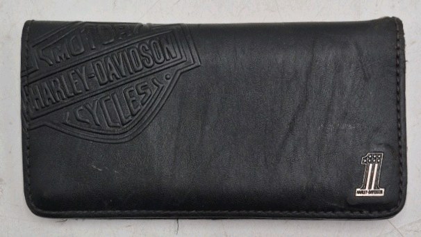 lot 318 image: Harley-Davidson Embossed Leather Wallet