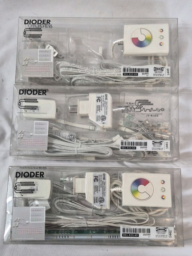 lot 323 image: IKEA DIODER LED Light Kits