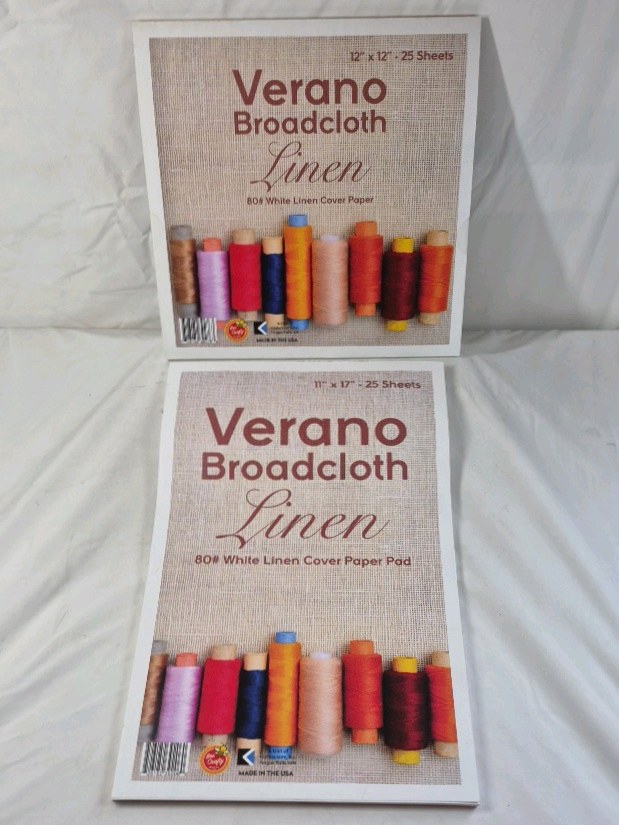 lot 63 image: Verano Linen Cover Paper Pads