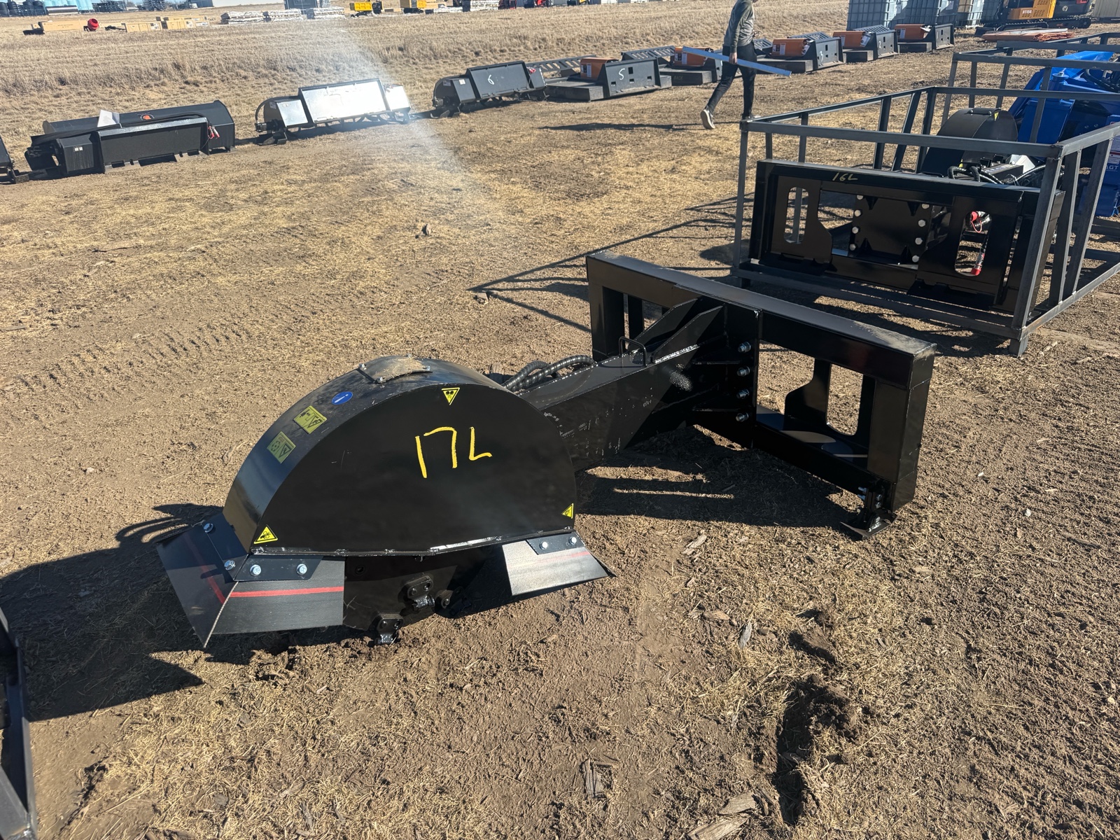 lot 17L image: Skid Steer Stump Grinder TOPCAT 2026 Unused ECSSSTG200