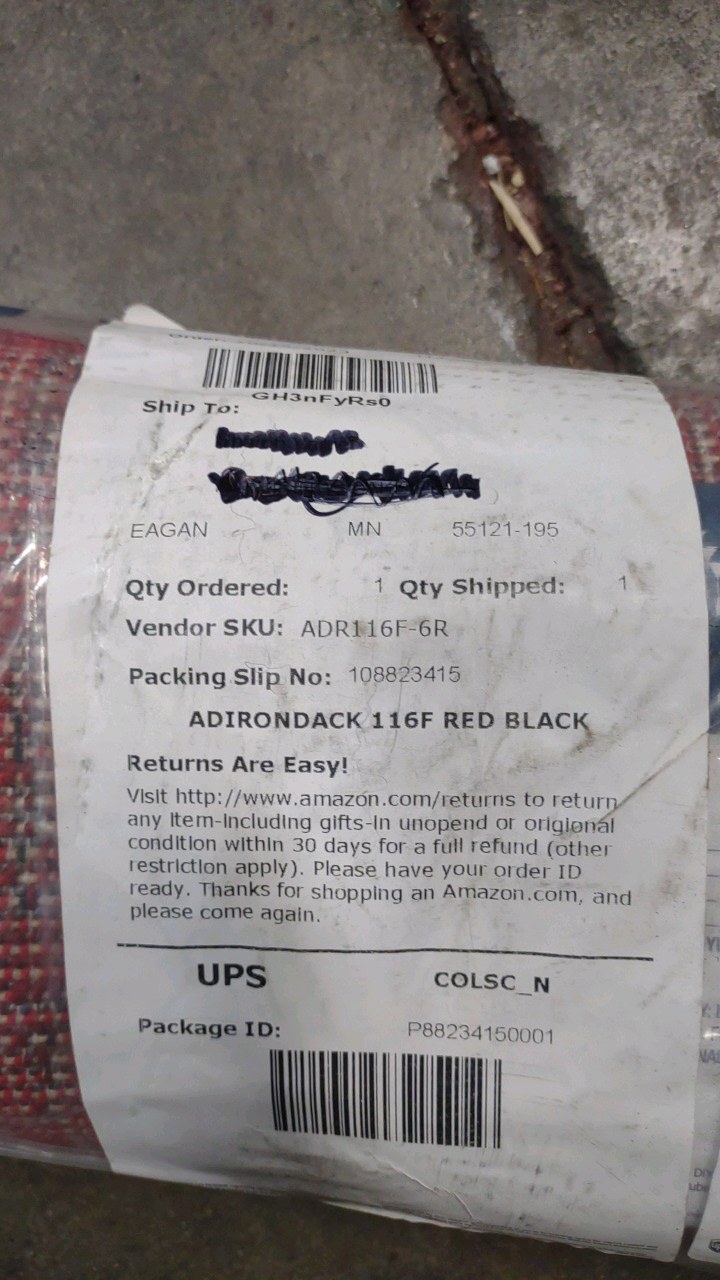 lot 100 image: adirondak rug