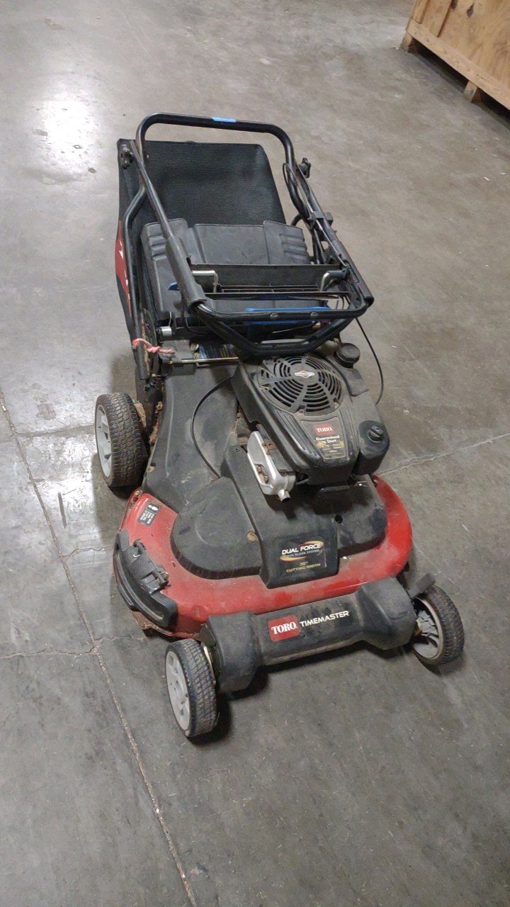 lot 104 image: toro dual force mower
