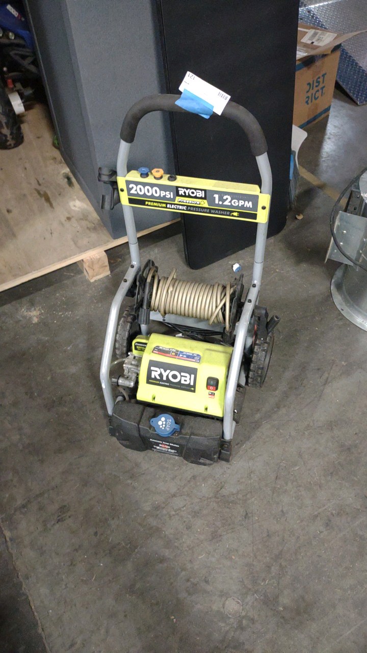 lot 121 image: Ryobi electric pressure washer