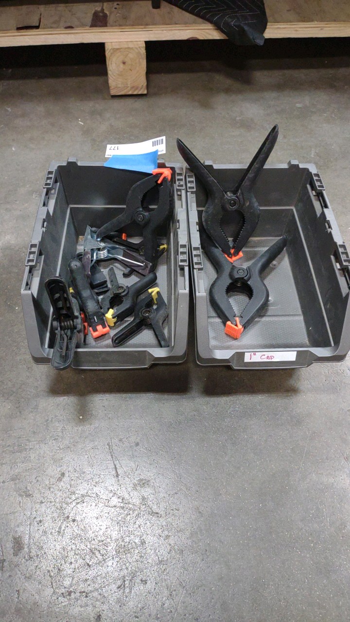 lot 177 image: clamps and bins