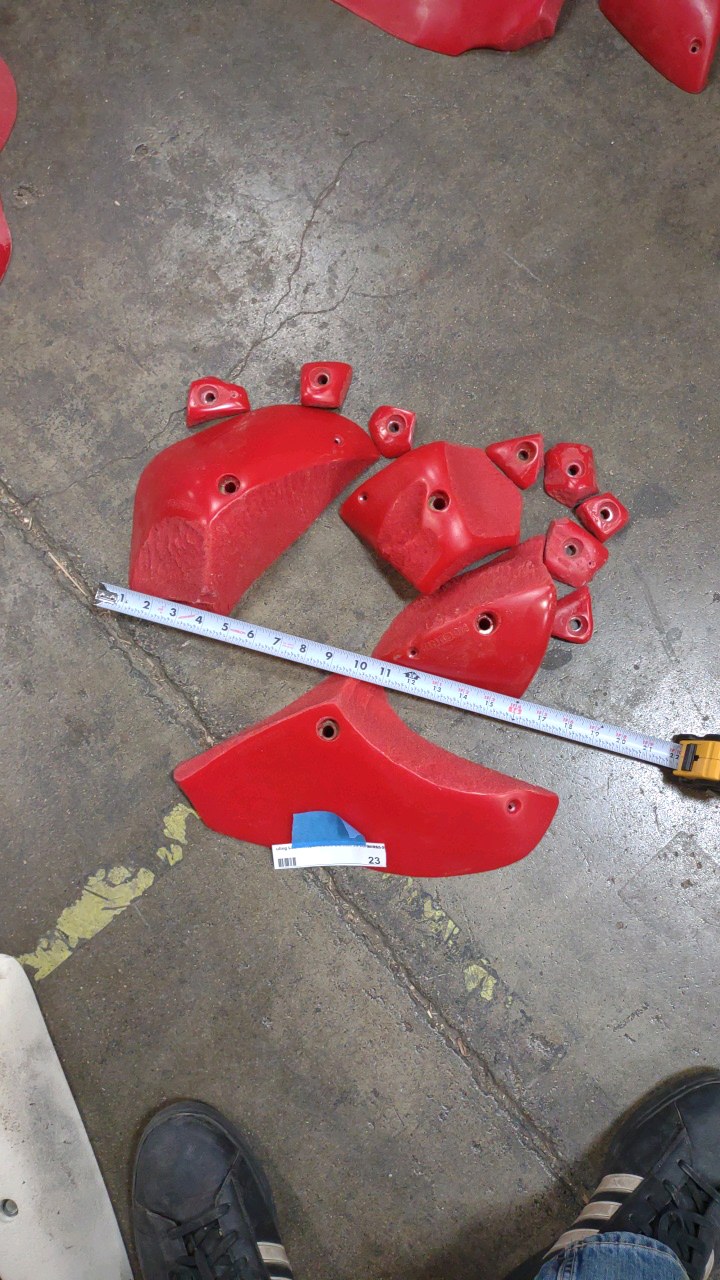 lot 23 image: climbing holds