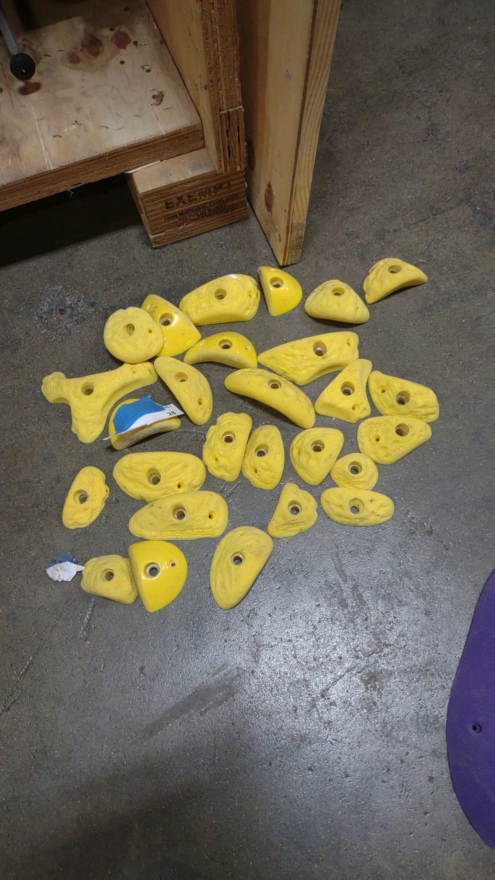 lot 28 image: climbing holds