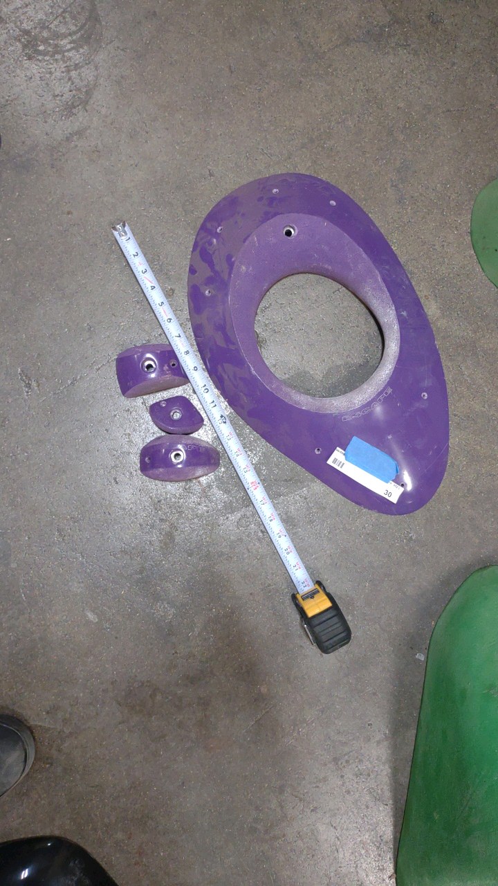 lot 30 image: climbing holds