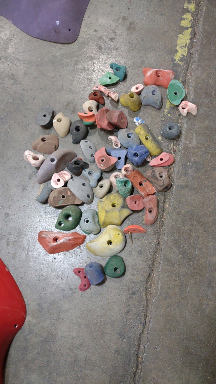 lot 38 image: climbing holds