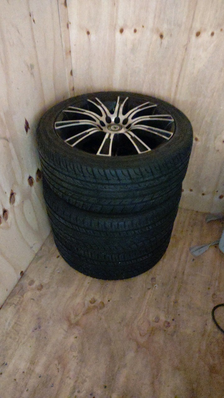 lot 50 image: konig crown rims and tires
