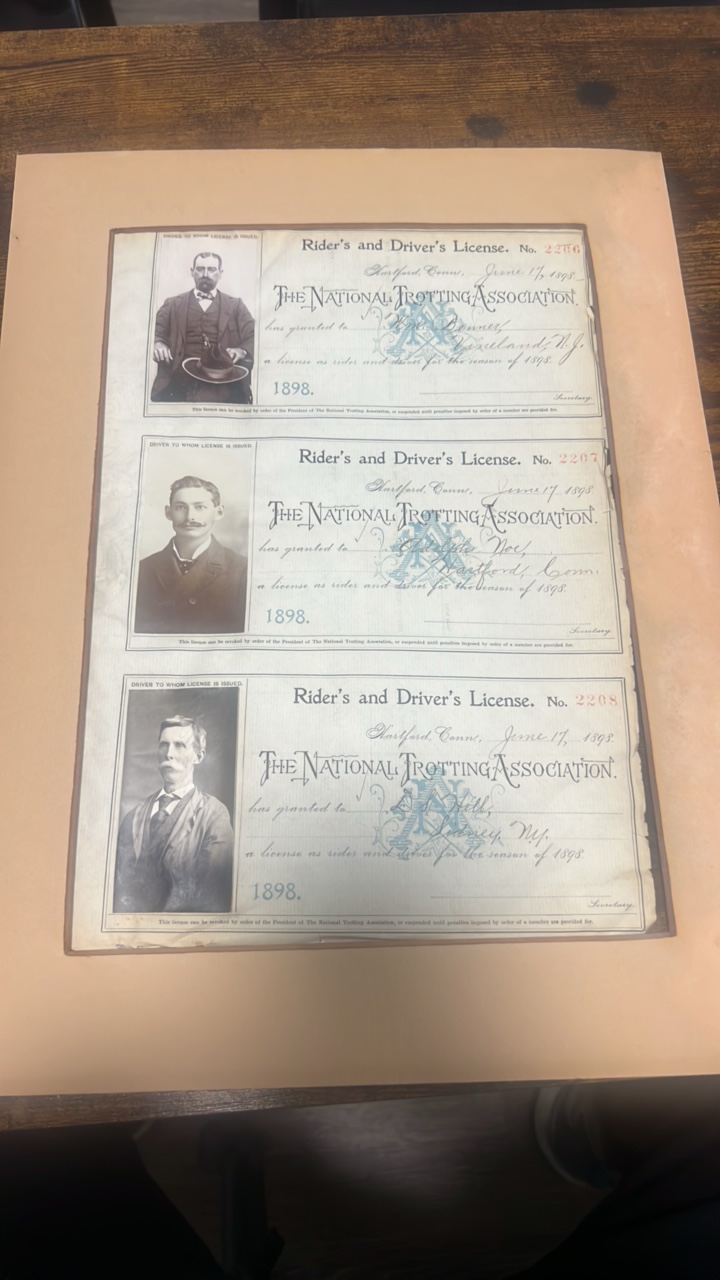 1898 riders and drivers licenses
