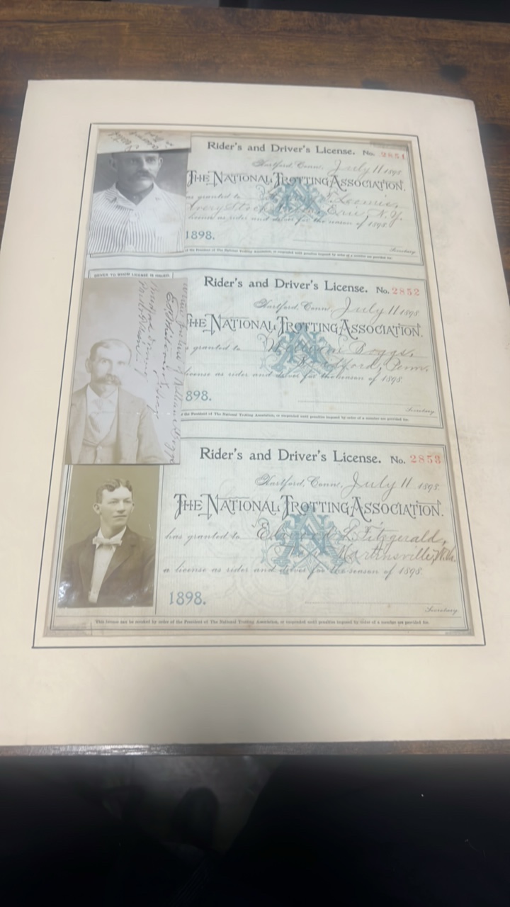 1898 riders and drivers license