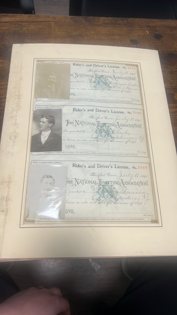 1898 riders and drivers licenses