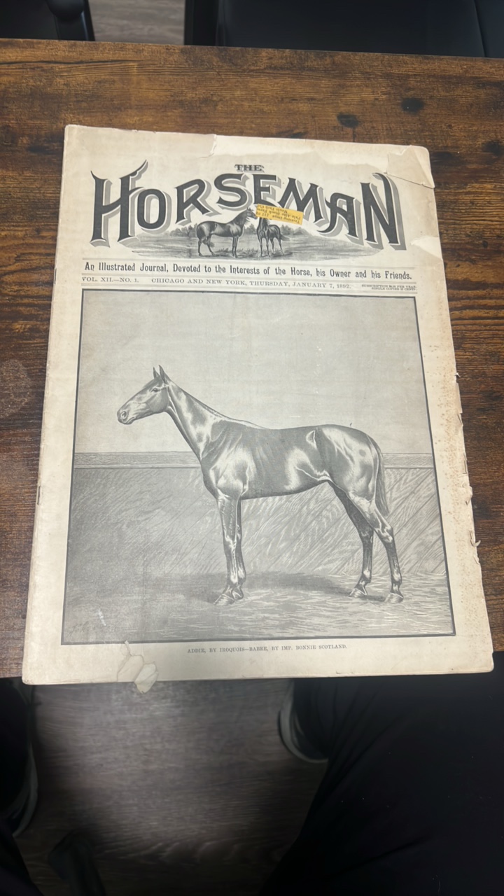 1892 the horse man magazine
