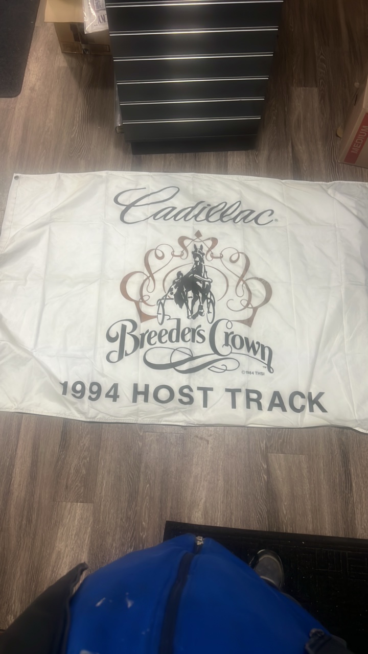 1994 breeders crown host track flag Cadillac advertisement