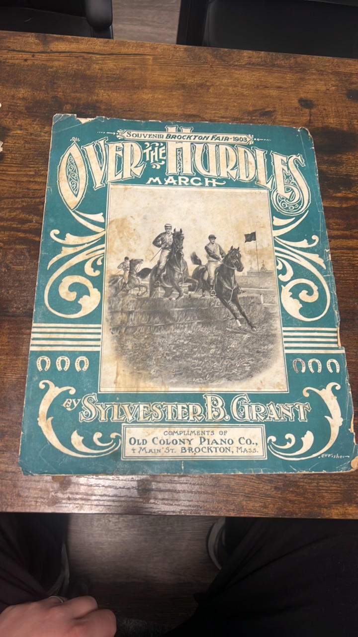 1903 over the hurdles march sheet music