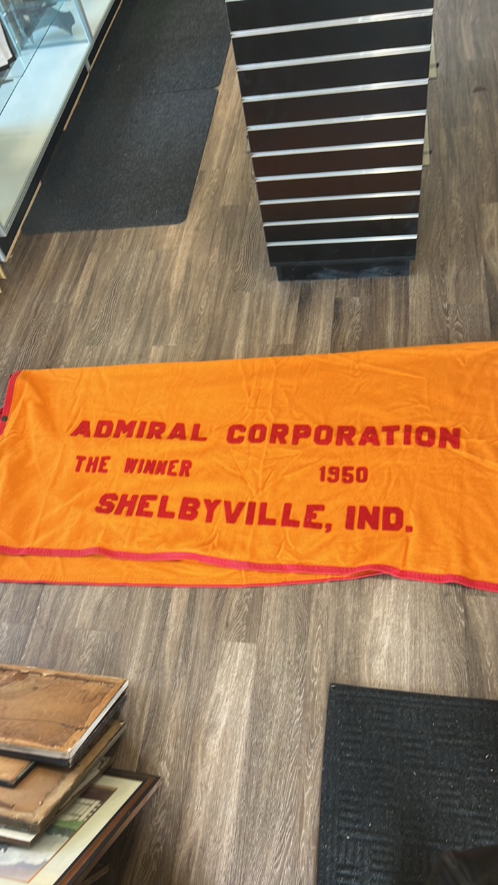 1950 admiral corporation the winner horse blanket