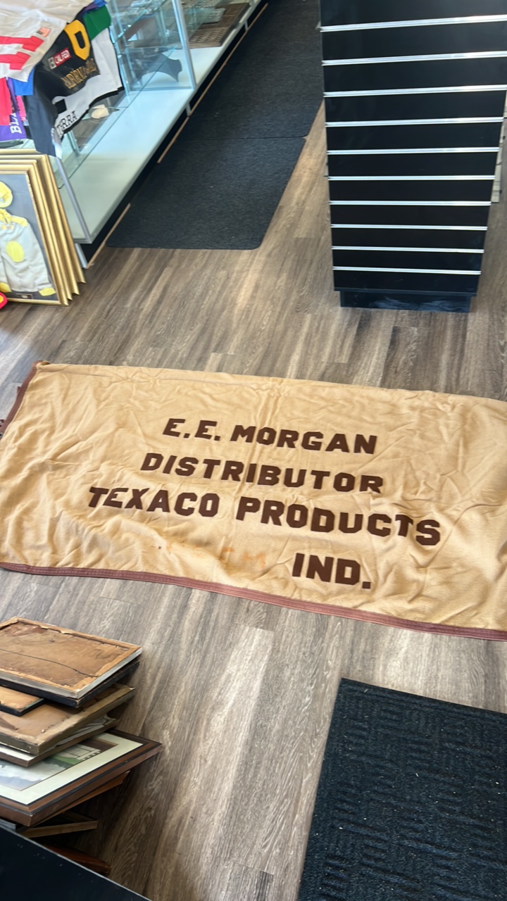 Texaco advertising horse blanket