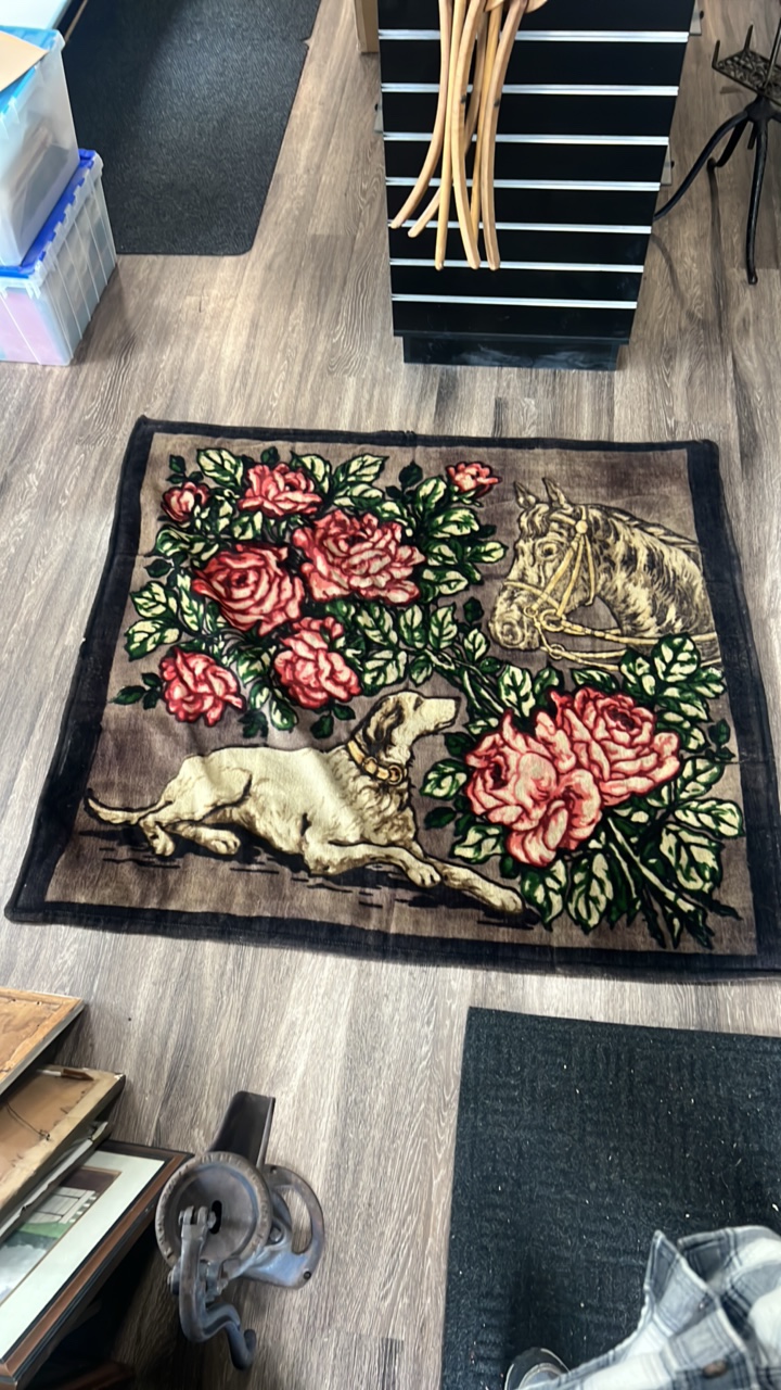 horse and dog tapestry