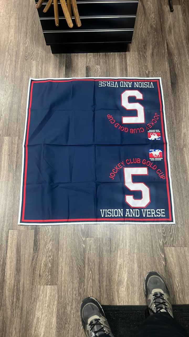 vision and verse #5 jockey club gold cup horse blanket