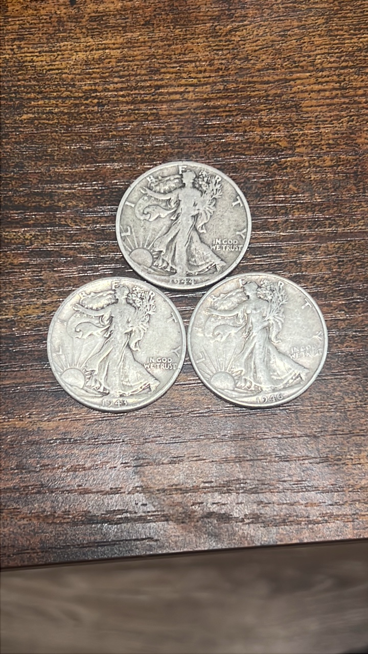 43,44,46 walking liberty halfs