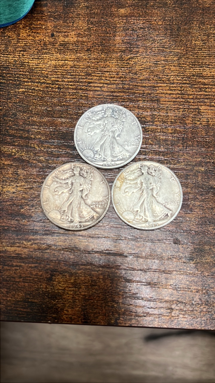 43,44,45 walking liberty halfs