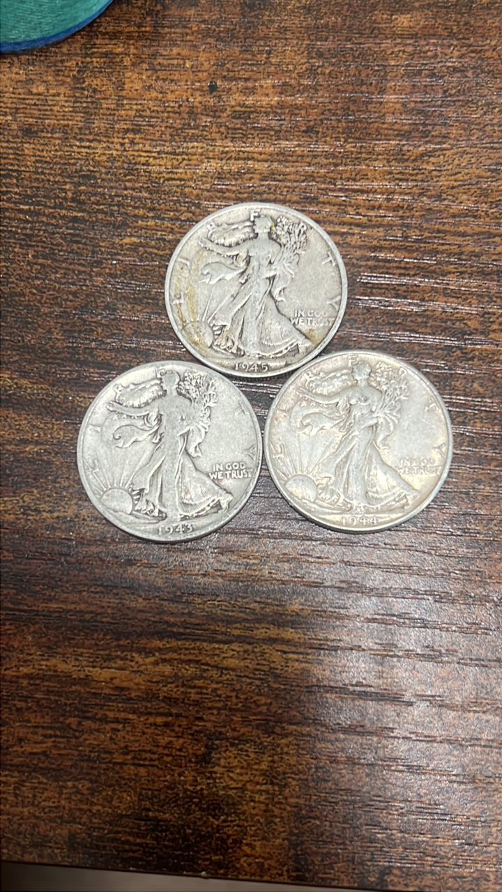 43,44,45 walking liberty halfs