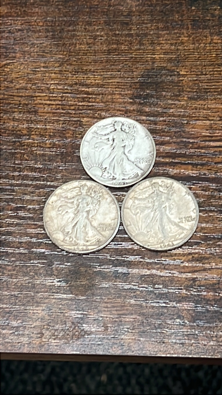 41,42,43 walking liberty halfs