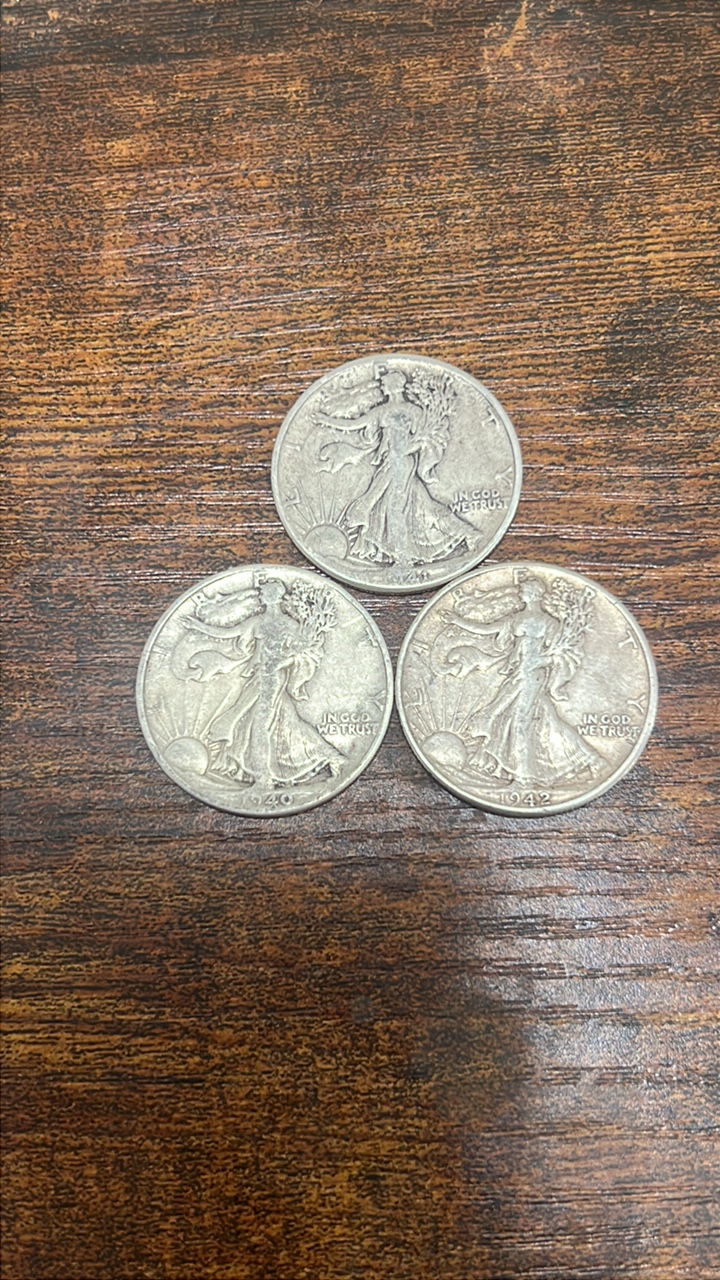 40,41,42 walking liberty halfs