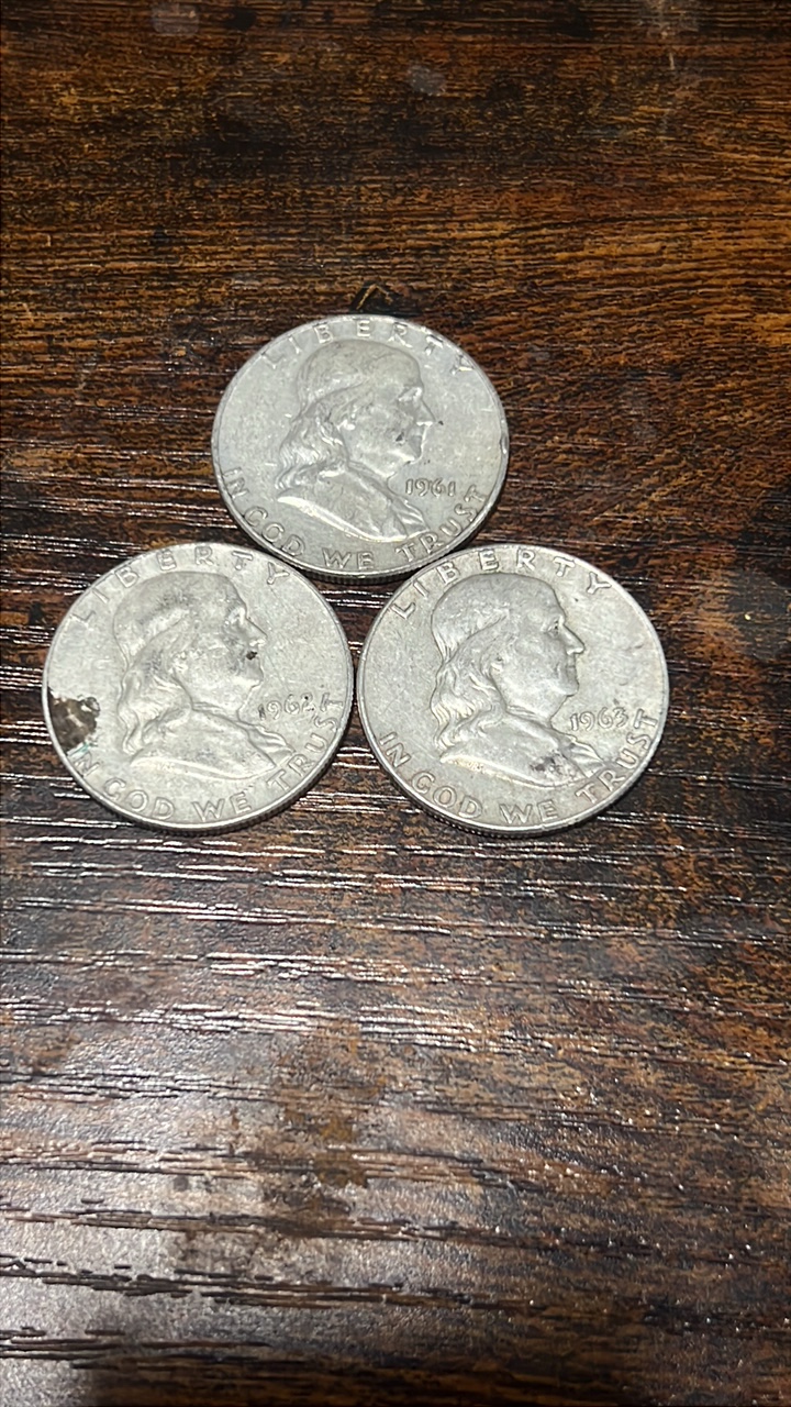 61,62,63 Benjamin Franklin halfs