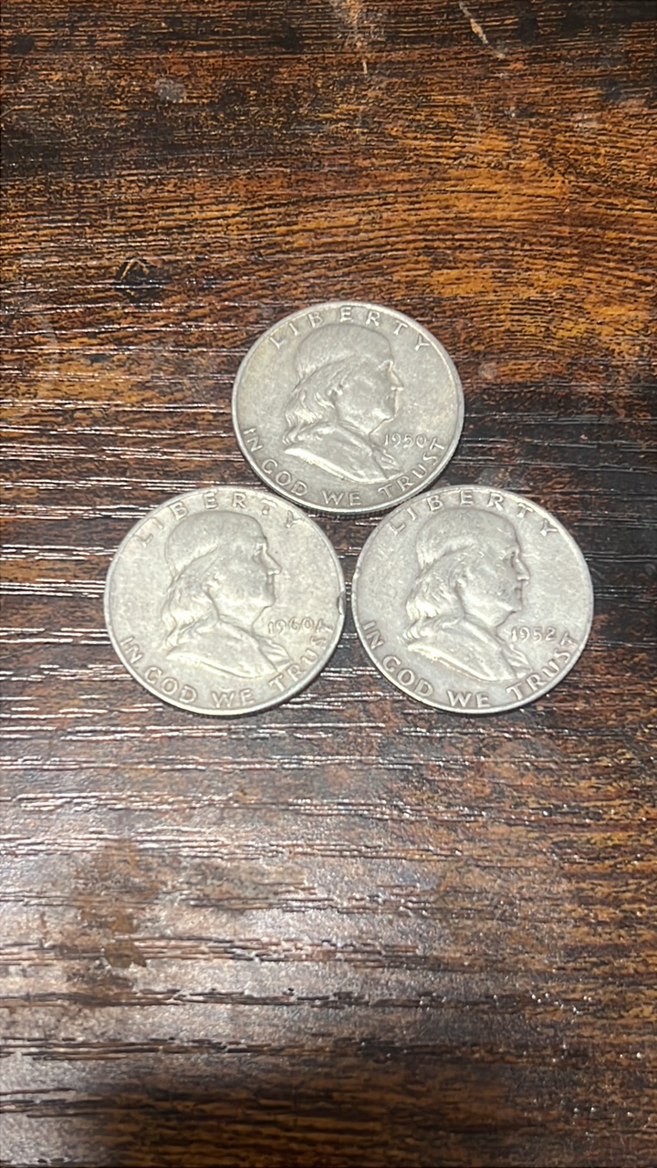 50,52,60 Benjamin Franklin halfs
