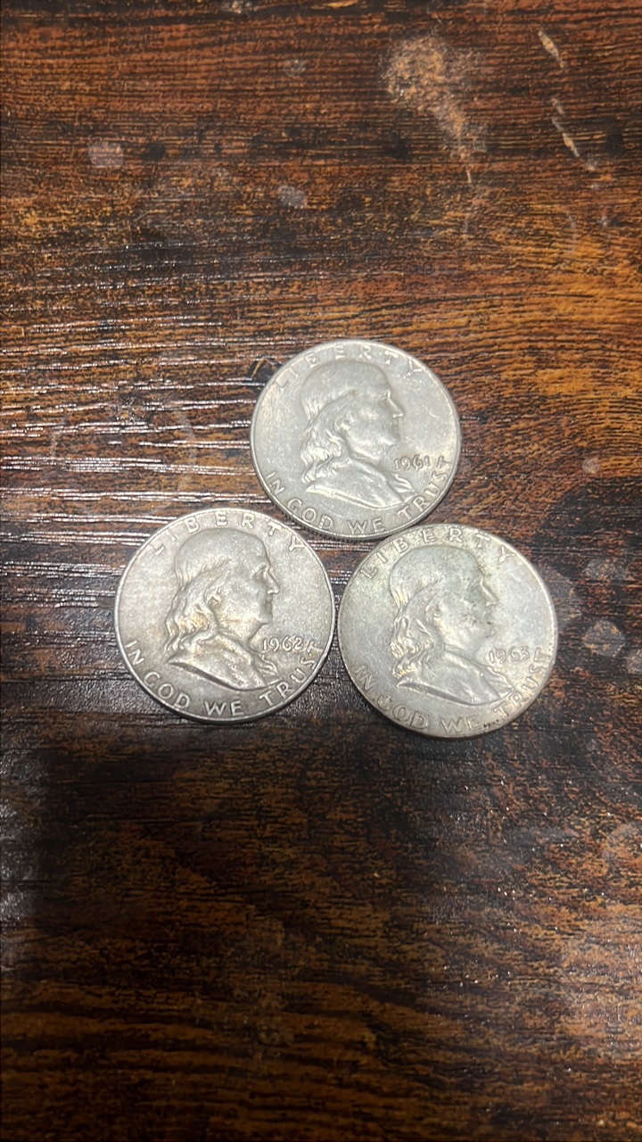 61,62,63 Benjamin Franklin halfs